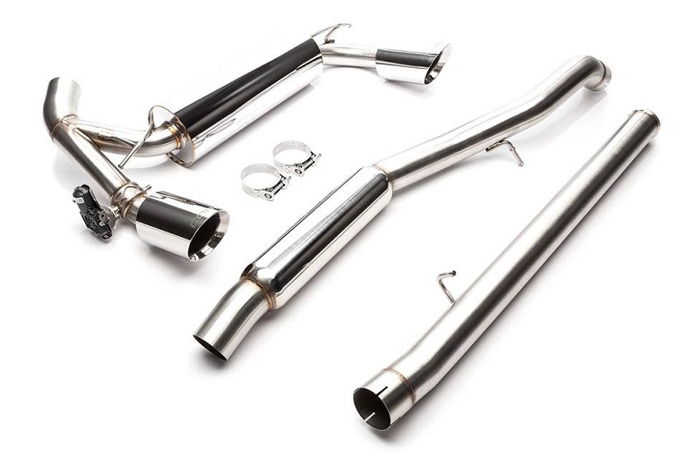 Image of aftermarket car exhaust system and parts